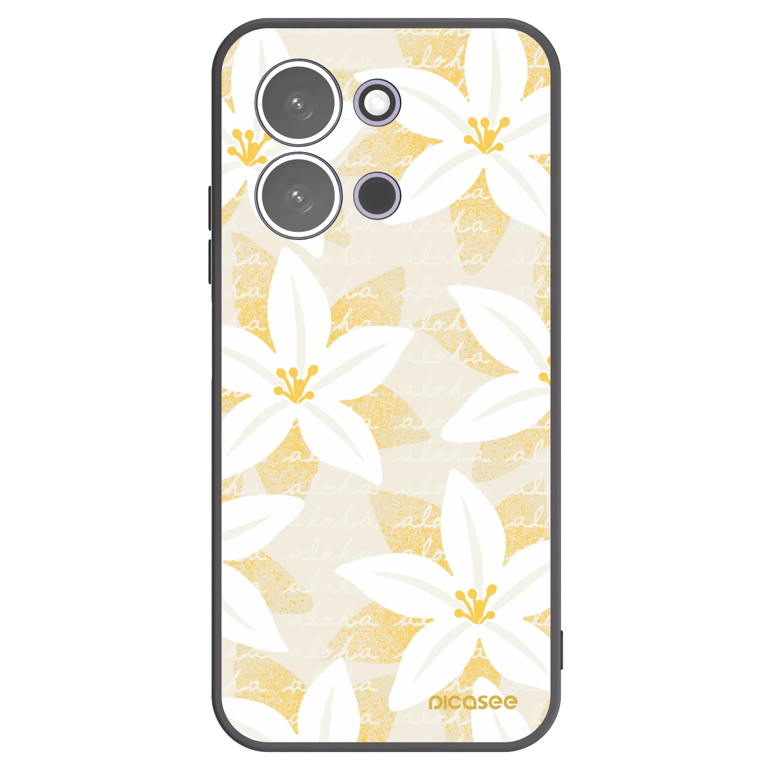 Picasee crna silikonska maskica za Xiaomi Redmi 15C 5G - Island Leave