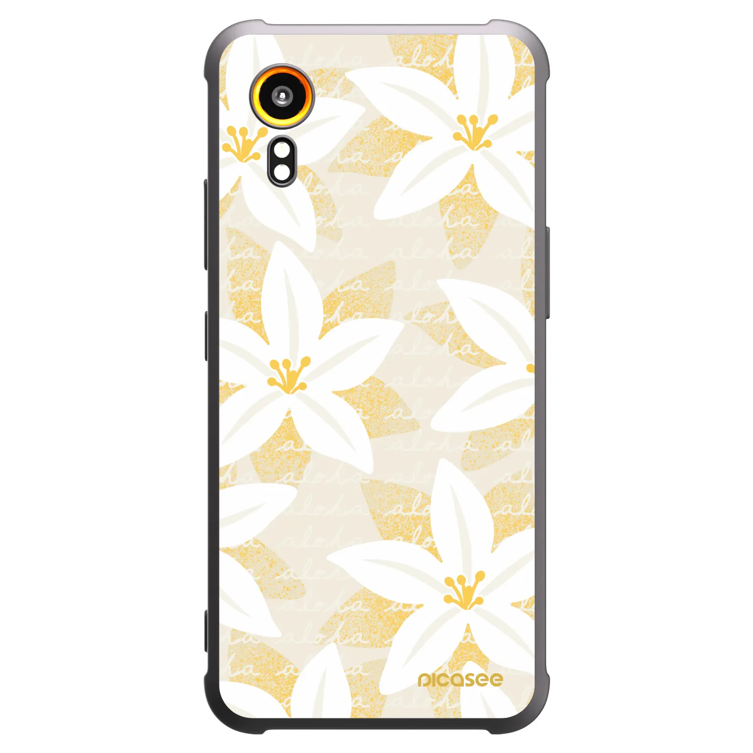 Picasee crna silikonska maskica za Samsung Galaxy XCover 7 - Island Leave