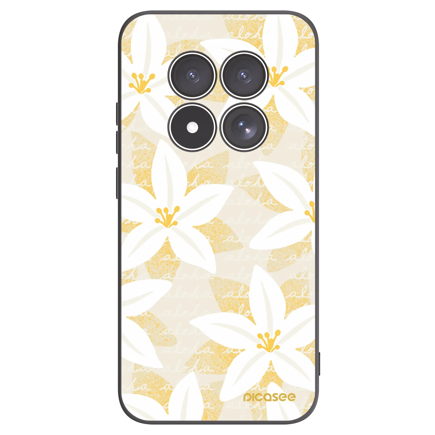 Picasee crna silikonska maskica za Xiaomi Redmi Note 15 Pro 5G - Island Leave