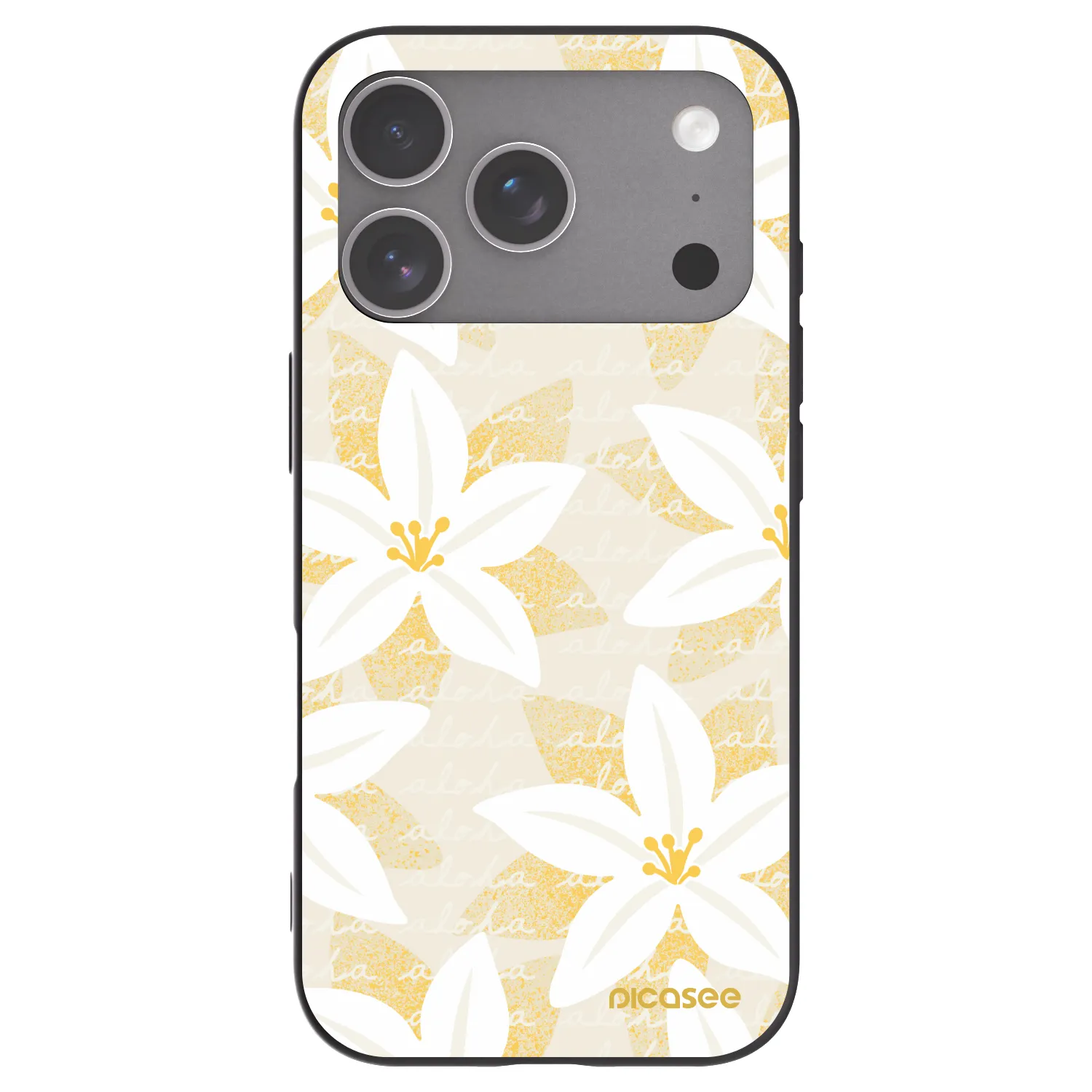 Picasee crna silikonska maskica za Apple iPhone 18 Pro - Island Leave