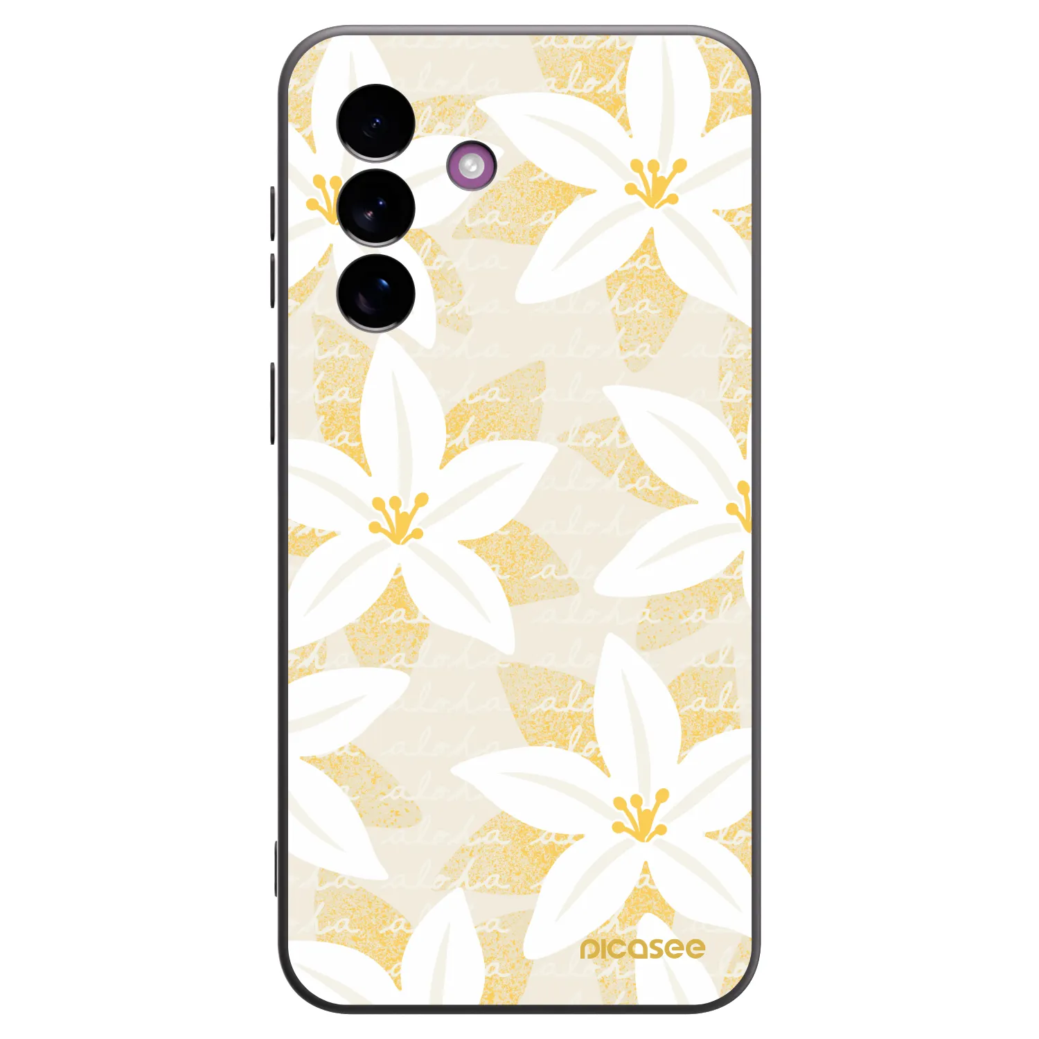 Picasee crna silikonska maskica za Samsung Galaxy A37 - Island Leave