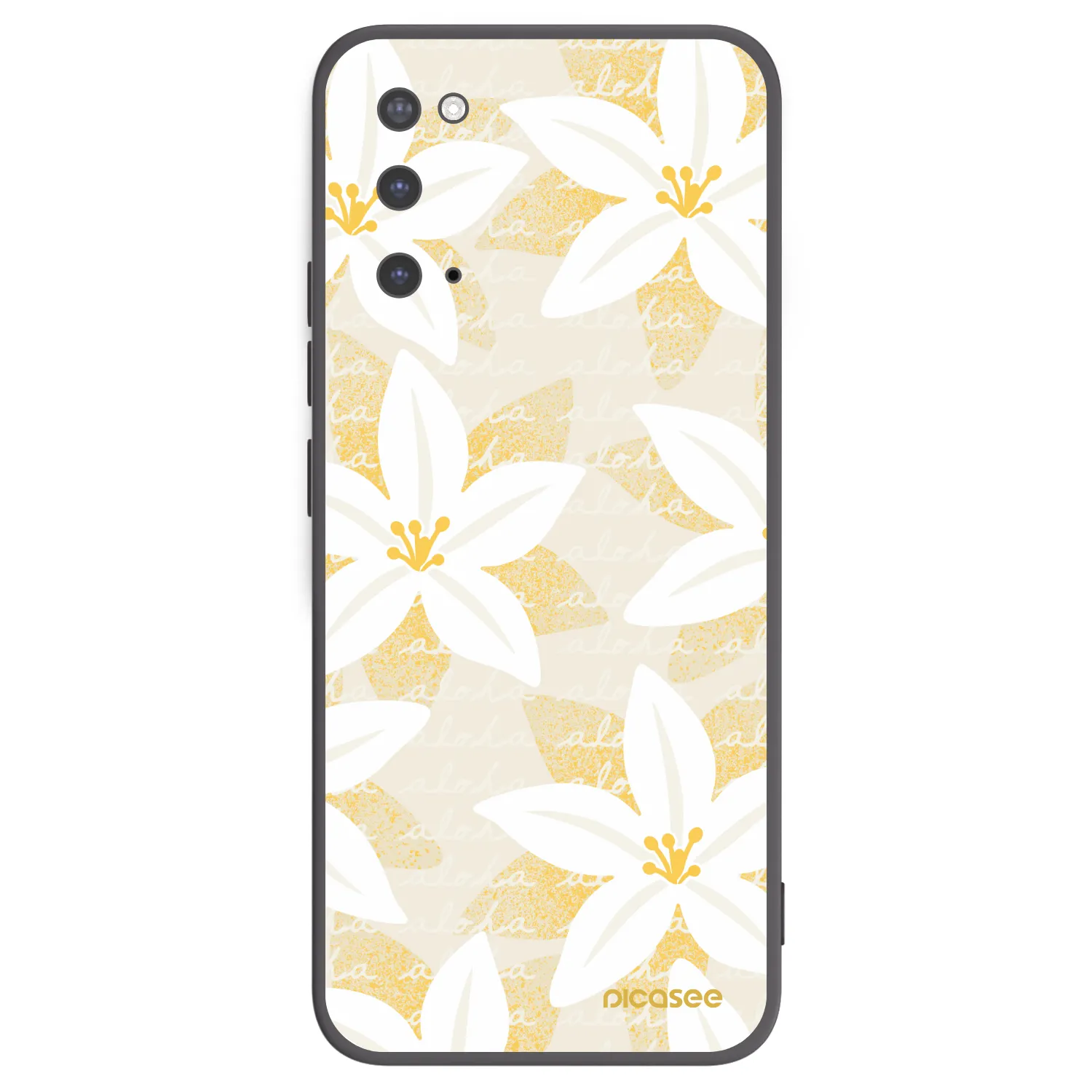 Picasee crna silikonska maskica za Samsung Galaxy S20 G980F - Island Leave