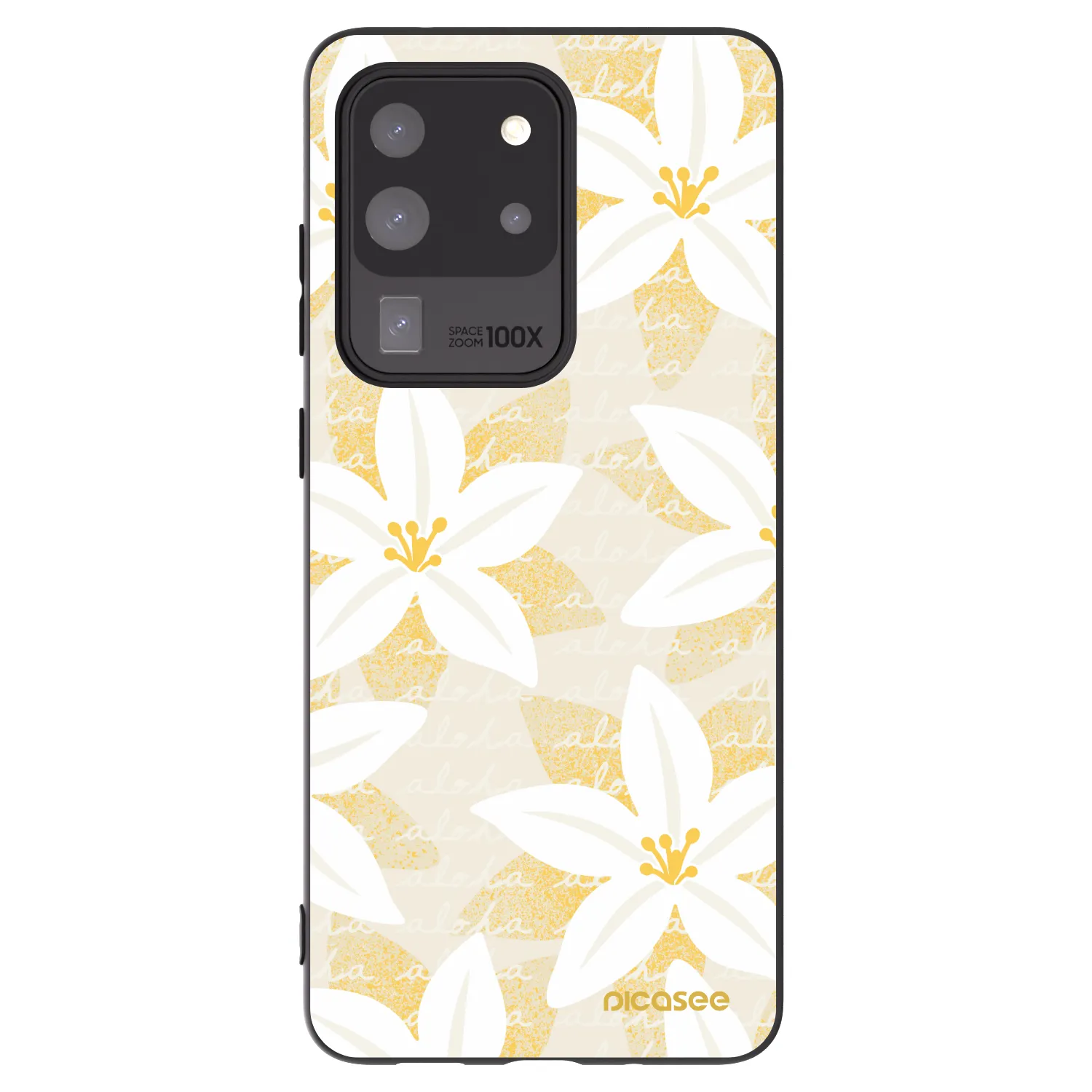 Picasee crna silikonska maskica za Samsung Galaxy S20 Ultra 5G G988F - Island Leave