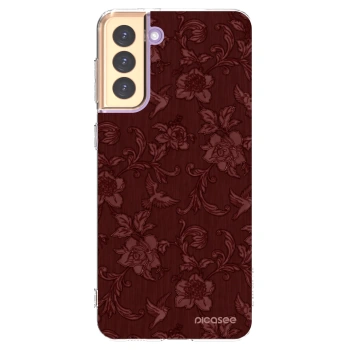 Picasee silikonska prozirna maskica za Samsung Galaxy S21+ 5G G996F - Red Elegance
