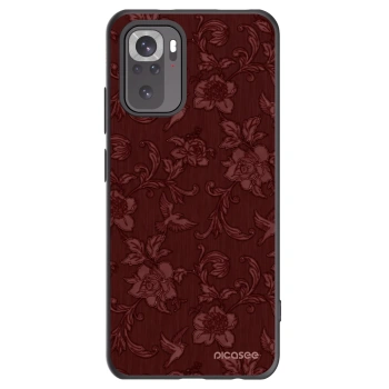 Picasee crna silikonska maskica za Xiaomi Redmi Note 10 - Red Elegance