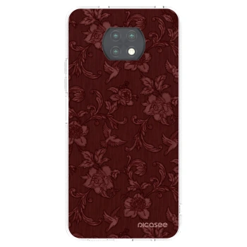 Picasee silikonska prozirna maskica za Xiaomi Redmi Note 9T - Red Elegance