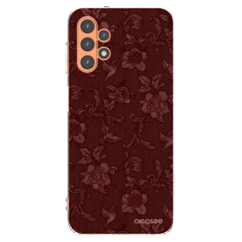 Picasee silikonska prozirna maskica za Samsung Galaxy A13 4G A135 - Red Elegance