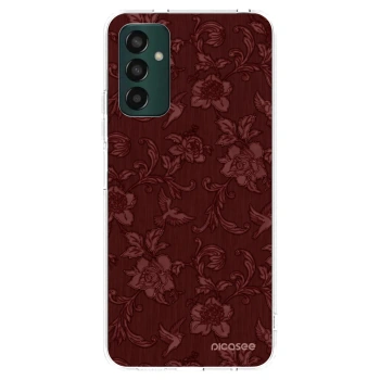 Picasee silikonska prozirna maskica za Samsung Galaxy M13 M135F - Red Elegance