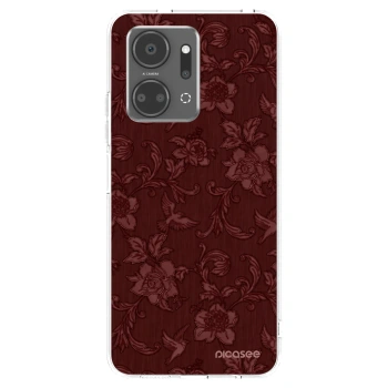 Picasee silikonska prozirna maskica za Honor X7a - Red Elegance