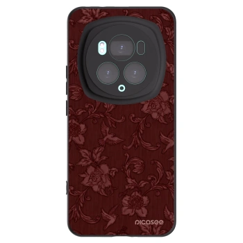 Picasee crna silikonska maskica za Honor Magic6 Pro - Red Elegance