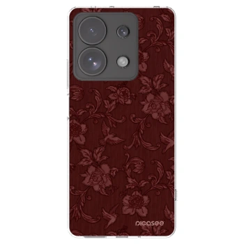 Picasee silikonska prozirna maskica za Xiaomi Redmi Note 13 Pro 4G - Red Elegance