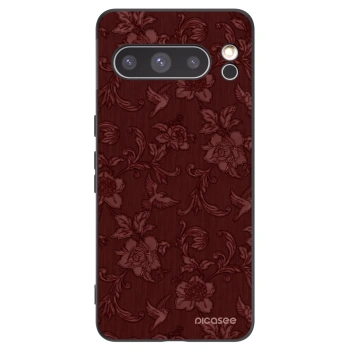 Picasee crna silikonska maskica za Google Pixel 8 Pro - Red Elegance