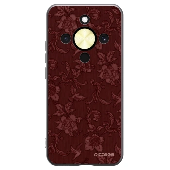 Picasee crna silikonska maskica za Honor Magic8 Lite 5G - Red Elegance