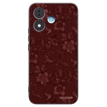 Picasee crna silikonska maskica za Xiaomi Redmi Note 17 5G - Red Elegance