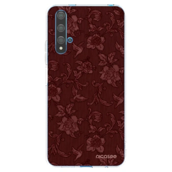 Picasee silikonska prozirna maskica za Huawei Nova 5T - Red Elegance