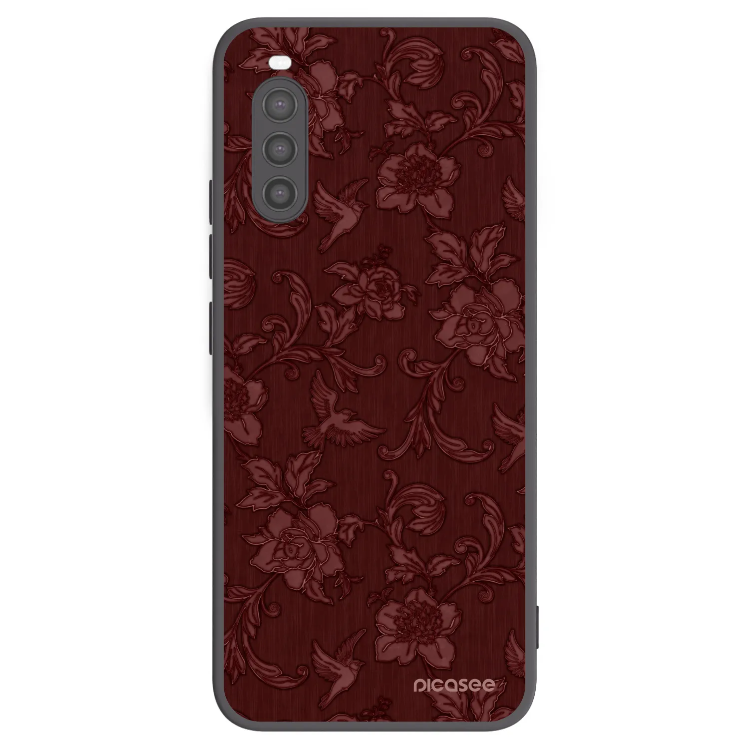 Picasee crna silikonska maskica za Sony Xperia 10 II - Red Elegance