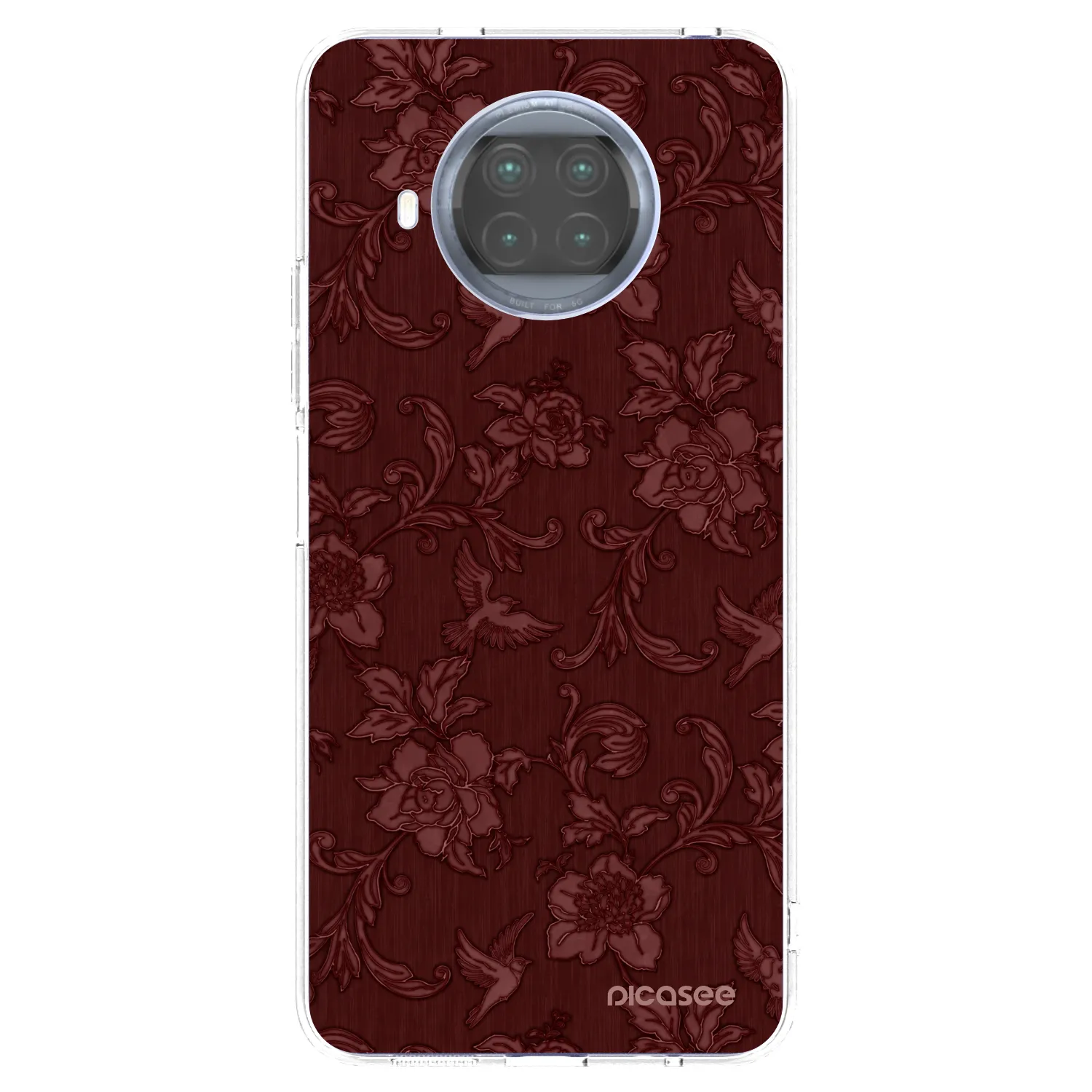 Picasee silikonska prozirna maskica za Xiaomi Mi 10T Lite - Red Elegance