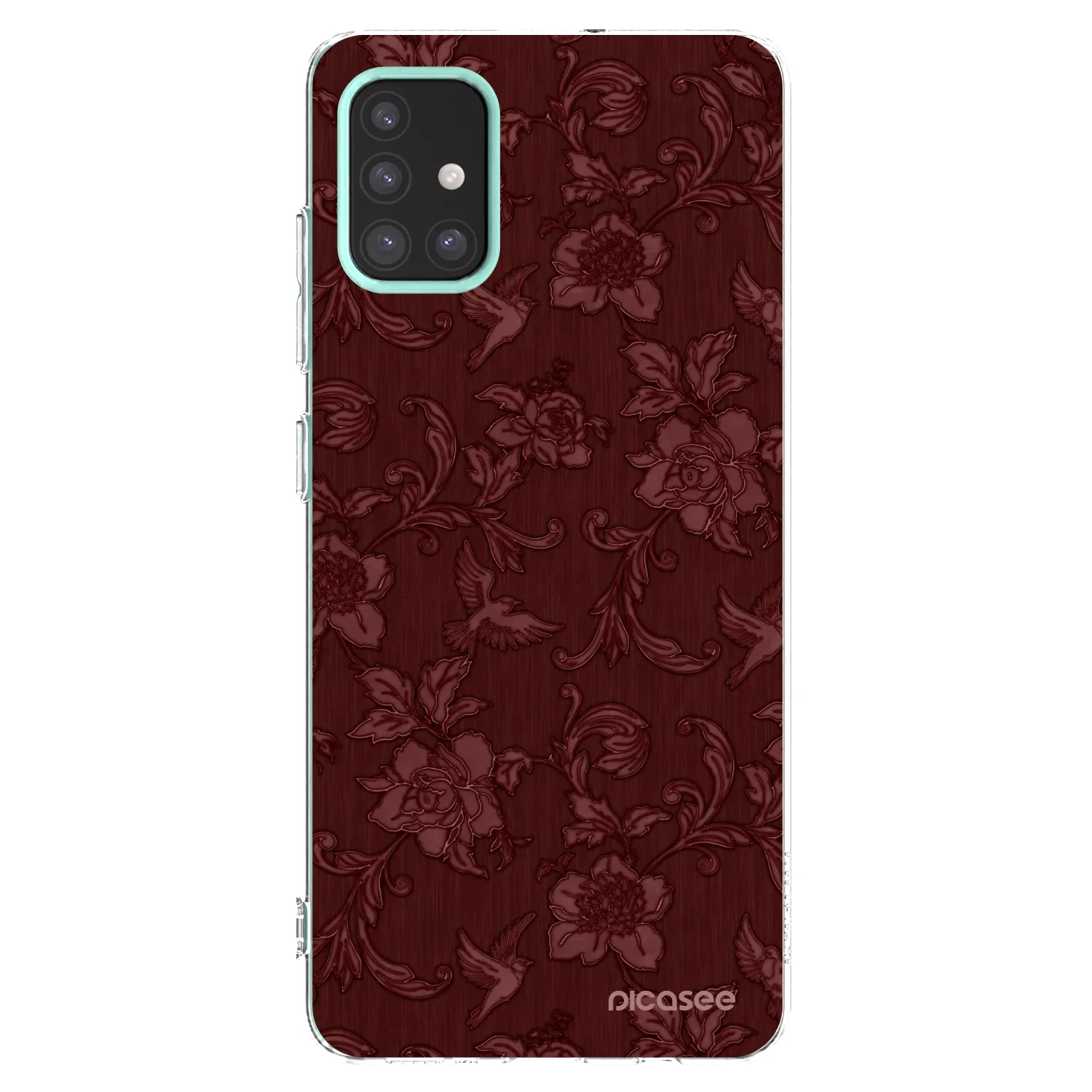 Picasee silikonska prozirna maskica za Samsung Galaxy M31s - Red Elegance