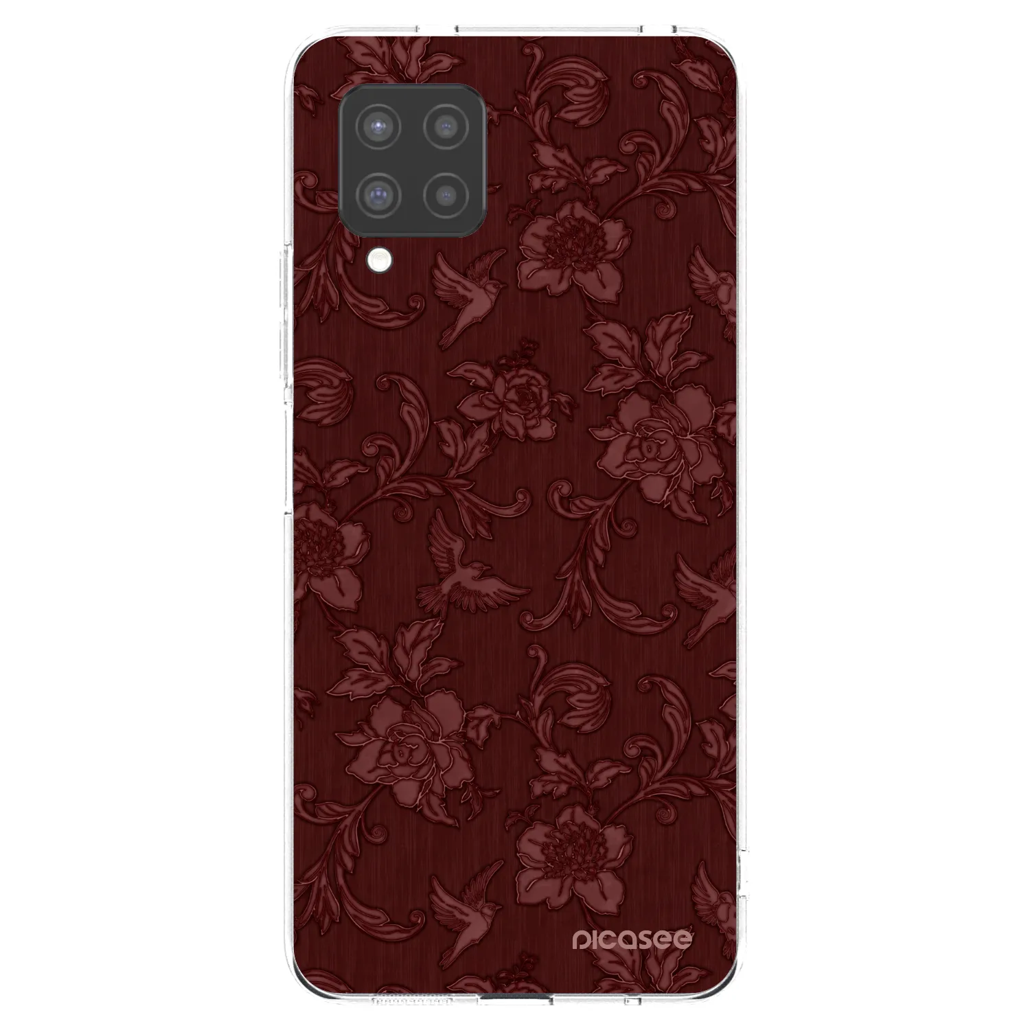 Picasee silikonska prozirna maskica za Samsung Galaxy A42 A426B - Red Elegance