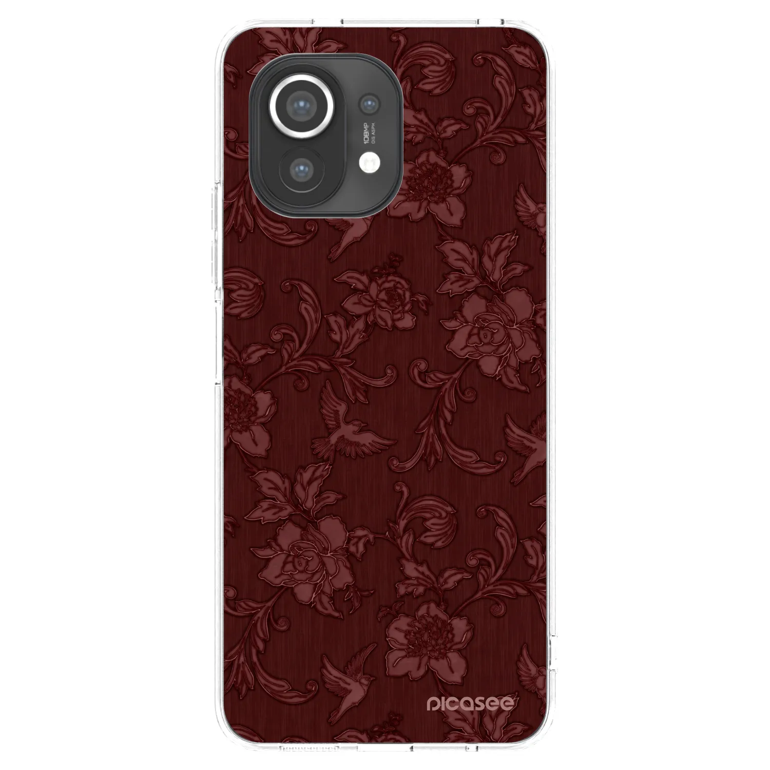 Picasee silikonska prozirna maskica za Xiaomi Mi 11 - Red Elegance