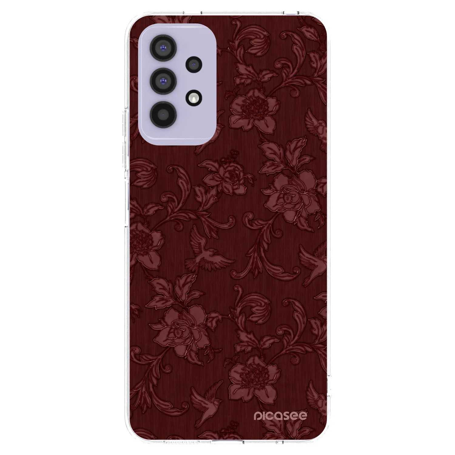 Picasee silikonska prozirna maskica za Samsung Galaxy A32 4G SM-A325F - Red Elegance