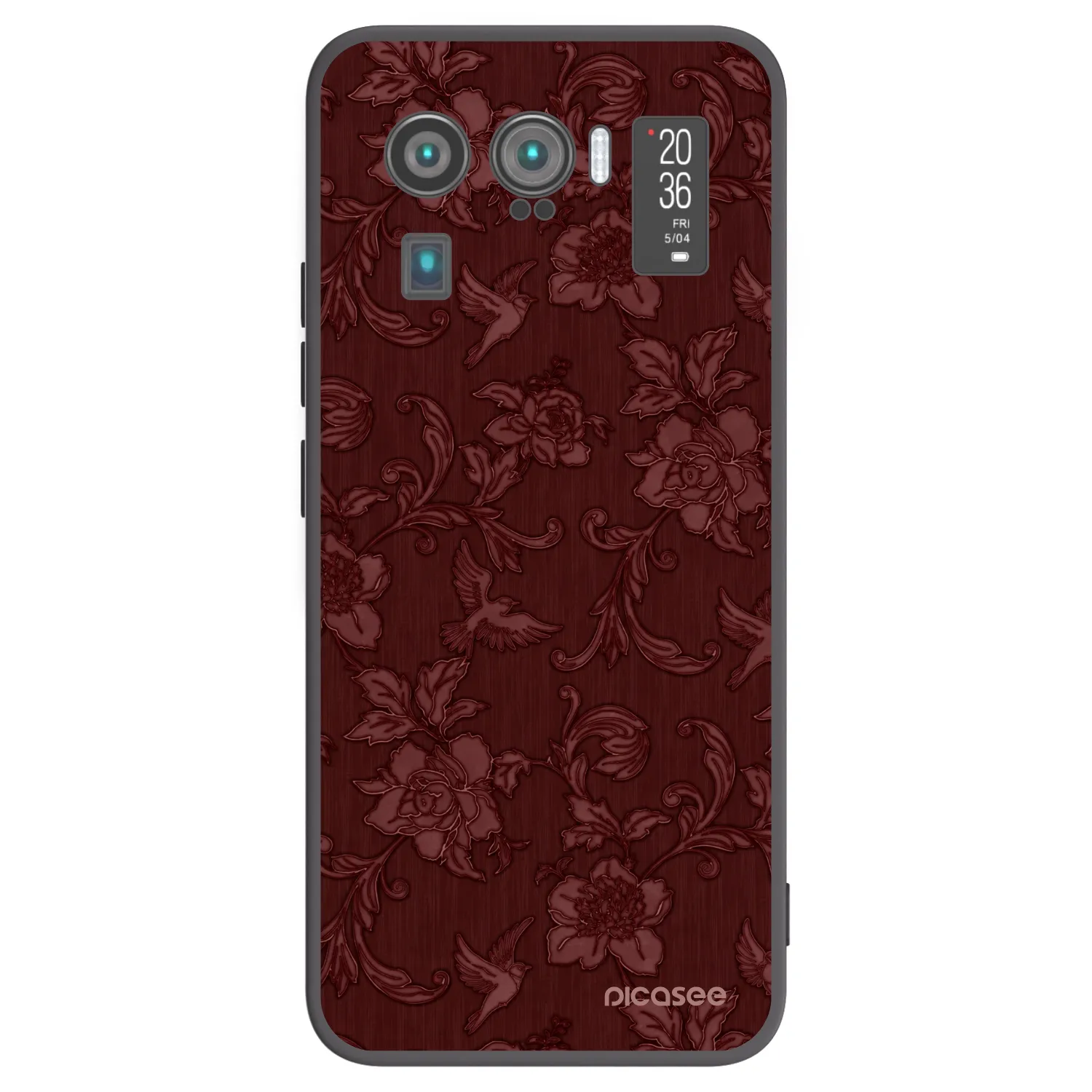 Picasee crna silikonska maskica za Xiaomi Mi 11 Ultra - Red Elegance
