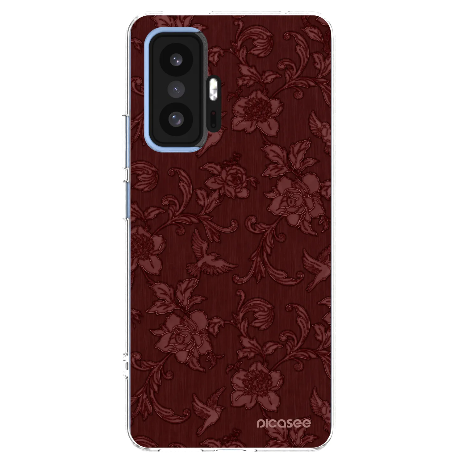 Picasee silikonska prozirna maskica za Xiaomi 11T Pro - Red Elegance