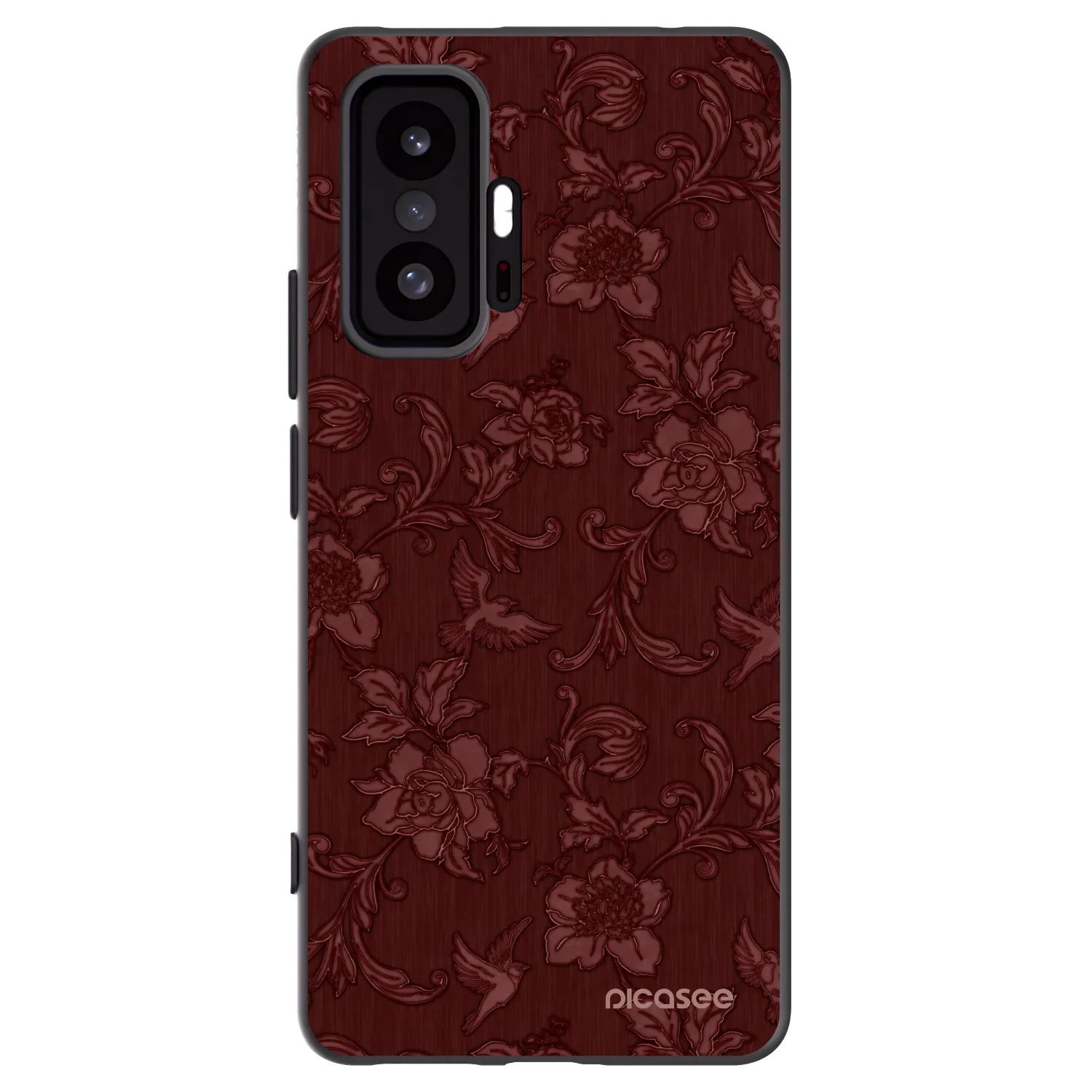 Picasee crna silikonska maskica za Xiaomi 11T Pro - Red Elegance