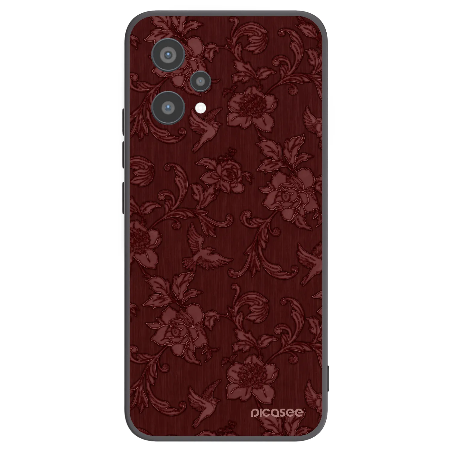 Picasee crna silikonska maskica za Realme 9 Pro 5G - Red Elegance