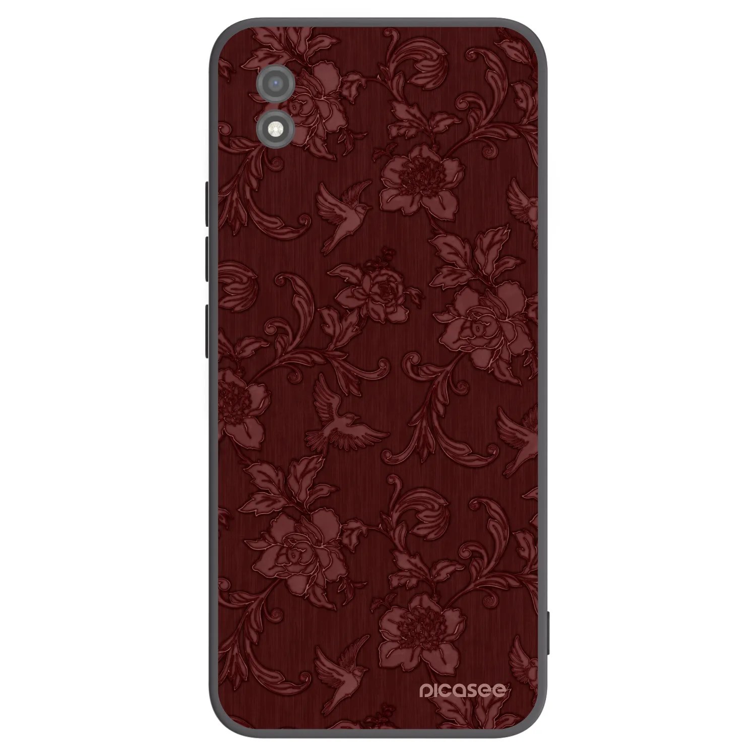 Picasee crna silikonska maskica za Realme C11 (2021) - Red Elegance