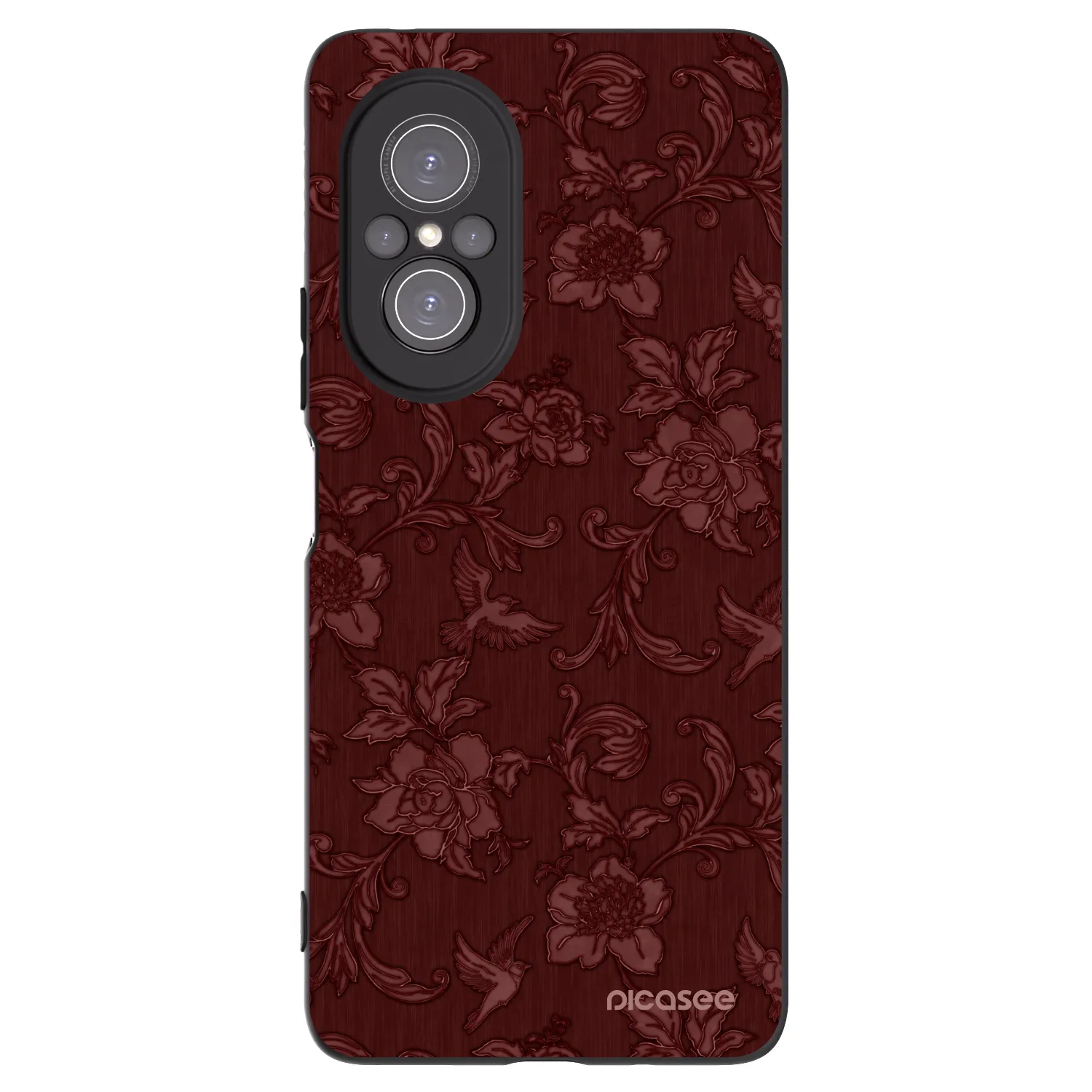 Picasee crna silikonska maskica za Huawei Nova 9 SE - Red Elegance