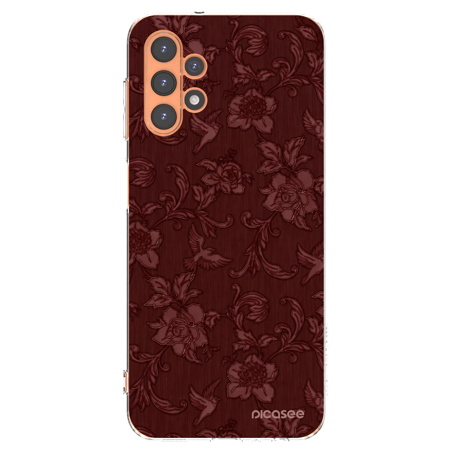 Picasee silikonska prozirna maskica za Samsung Galaxy A13 4G A135 - Red Elegance