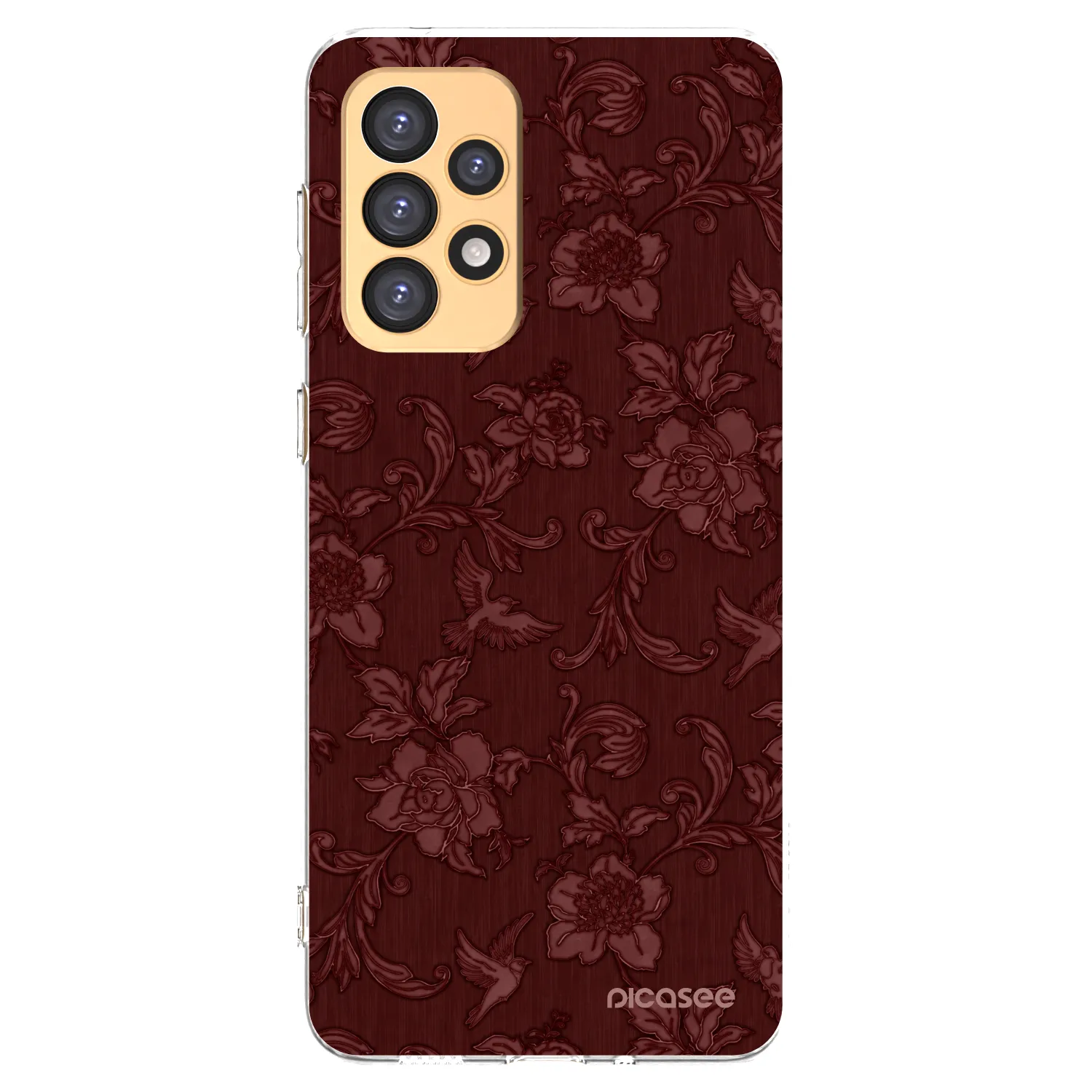 Picasee silikonska prozirna maskica za Samsung Galaxy A33 5G A336 - Red Elegance