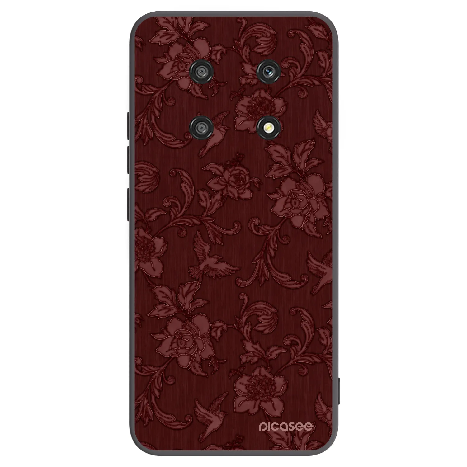 Picasee crna silikonska maskica za Honor Magic4 Lite 5G - Red Elegance