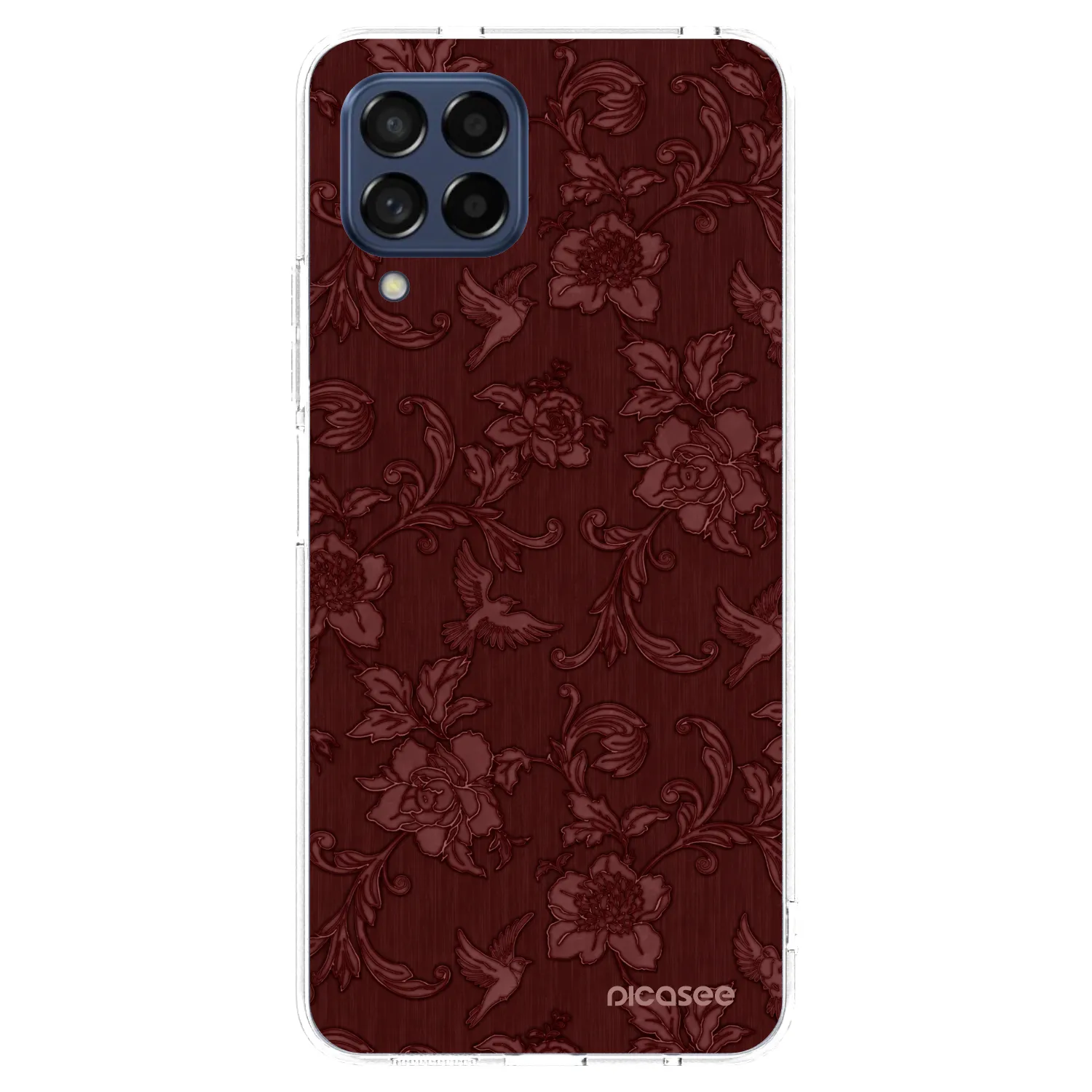 Picasee silikonska prozirna maskica za Samsung Galaxy M53 5G - Red Elegance