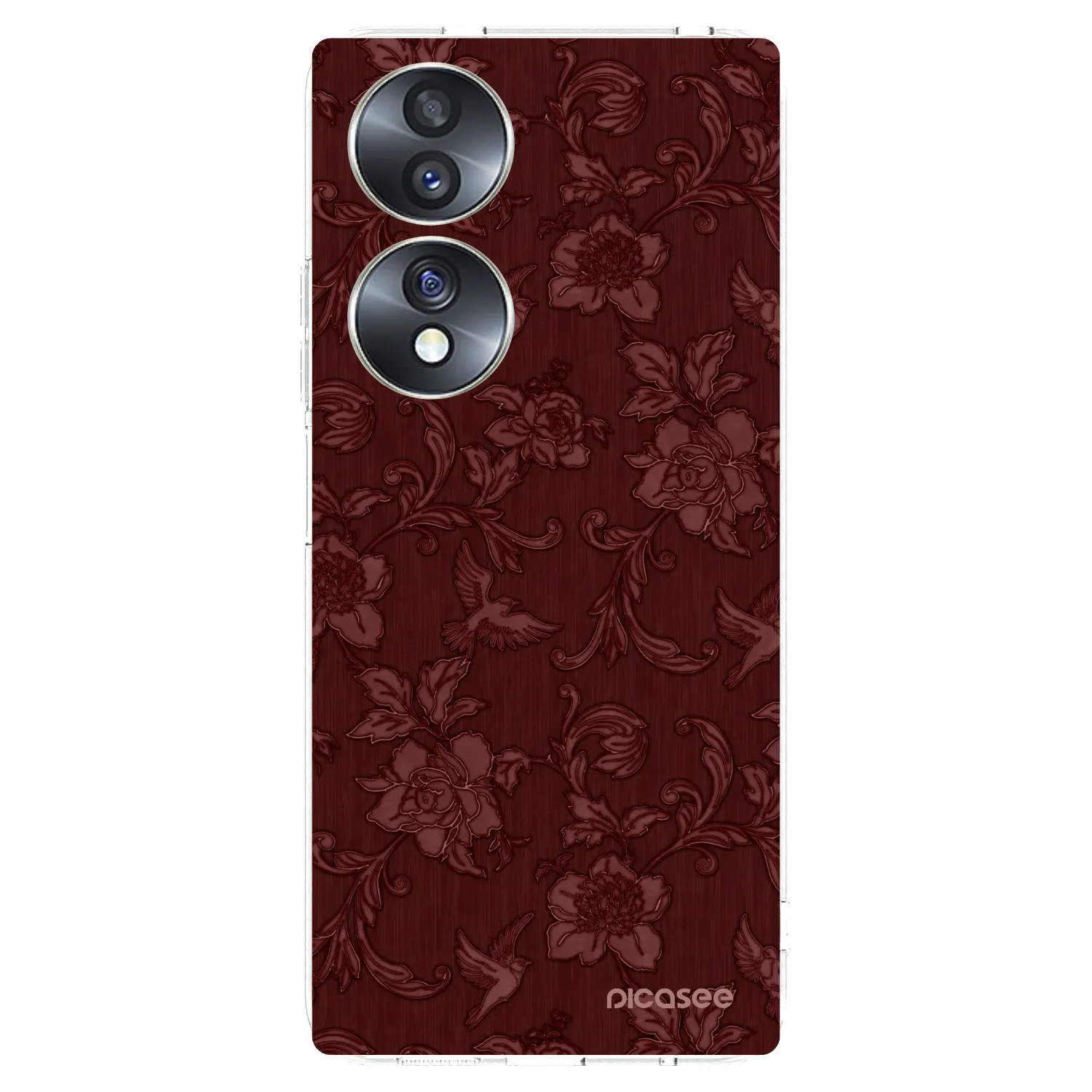 Picasee silikonska prozirna maskica za Honor 70 - Red Elegance