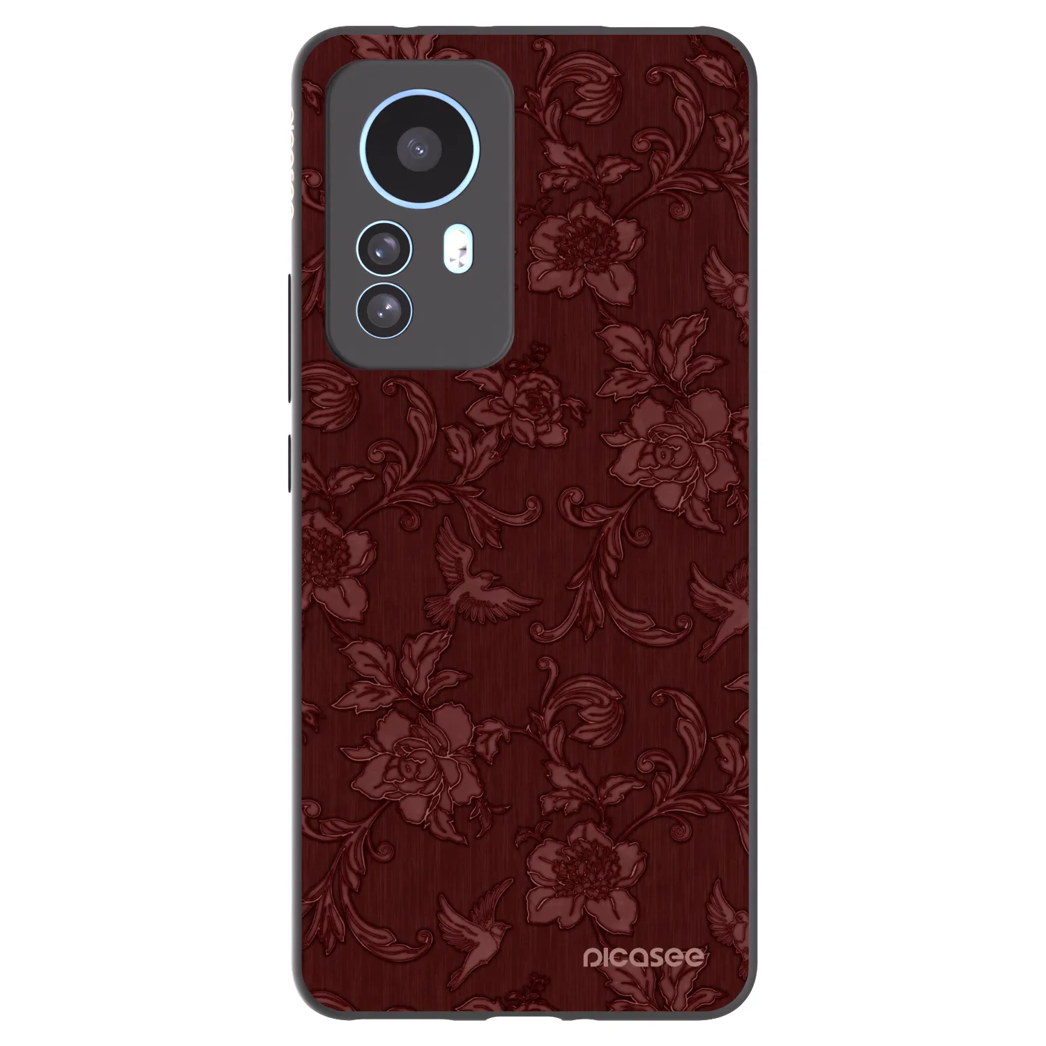 Picasee crna silikonska maskica za Xiaomi 12T - Red Elegance