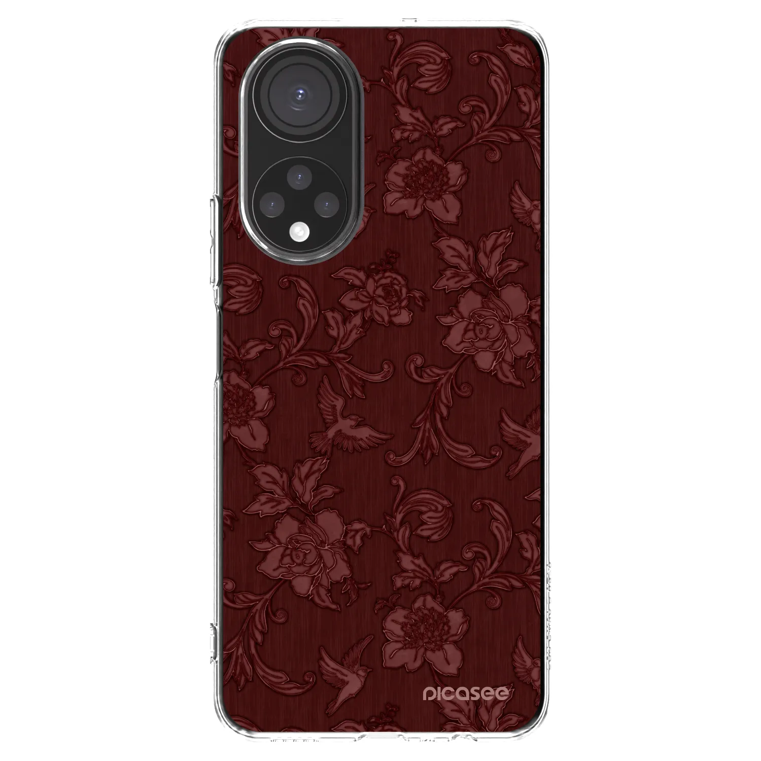 Picasee silikonska prozirna maskica za Honor X7 - Red Elegance