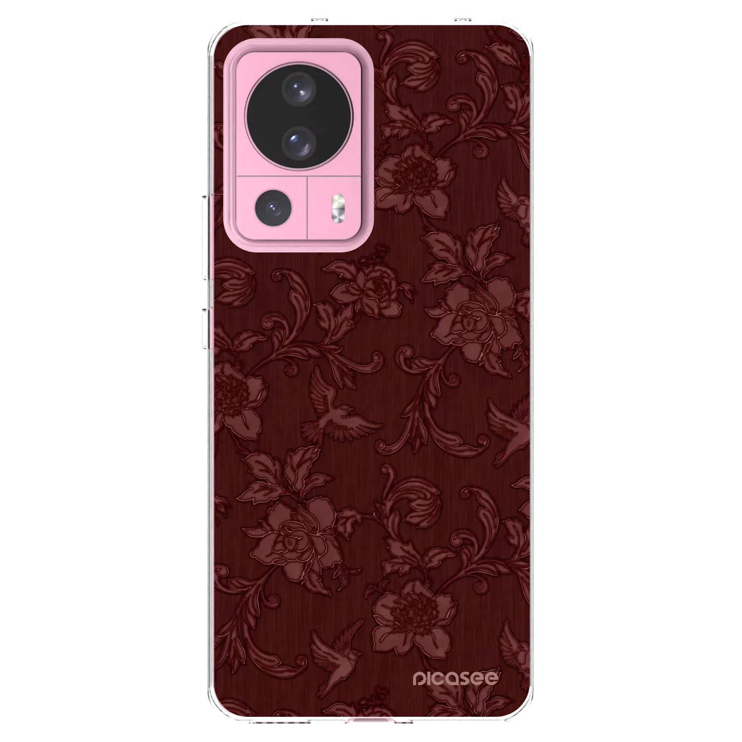 Picasee silikonska prozirna maskica za Xiaomi 13 Lite - Red Elegance