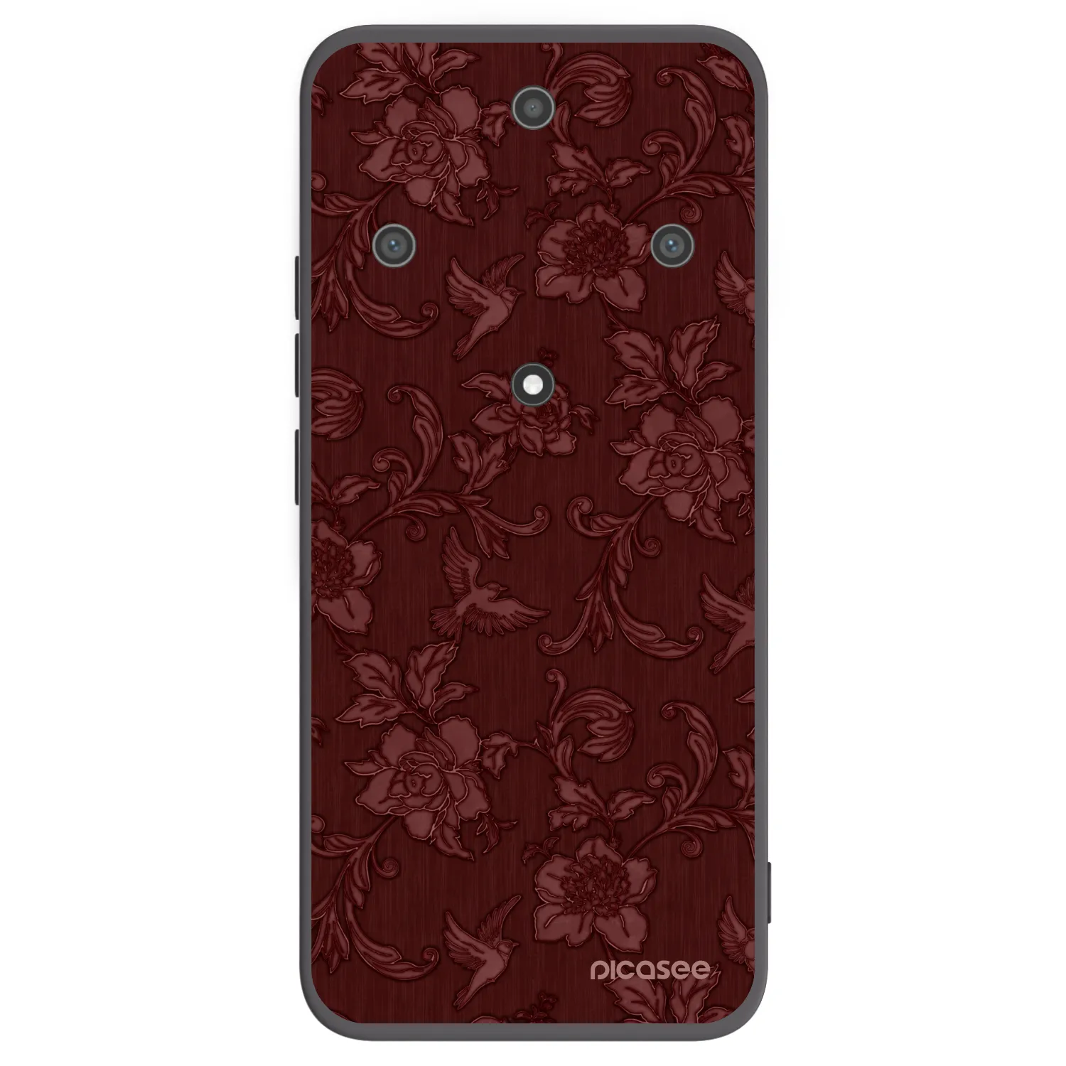 Picasee crna silikonska maskica za Honor Magic5 Lite 5G - Red Elegance