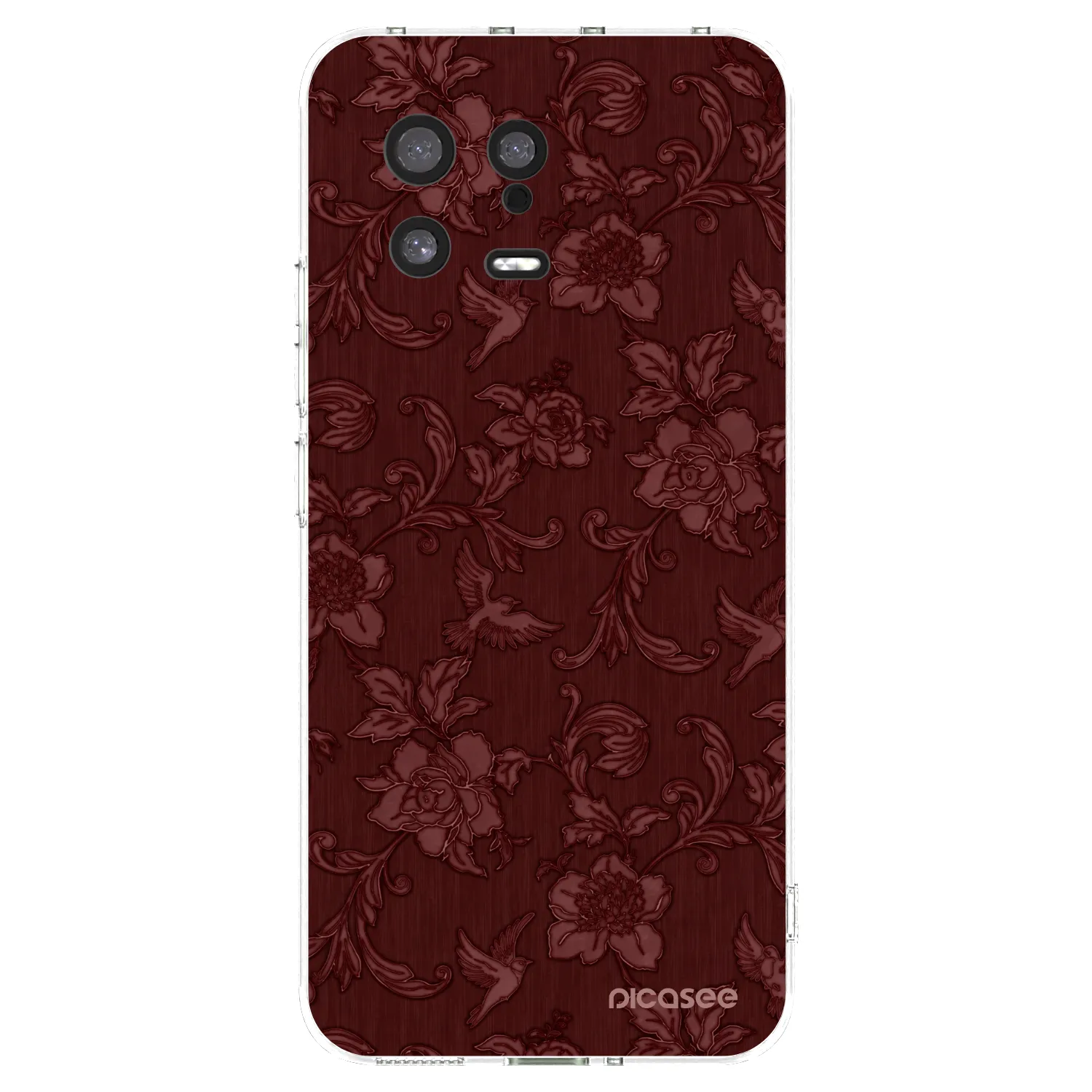 Picasee silikonska prozirna maskica za Xiaomi 13 - Red Elegance