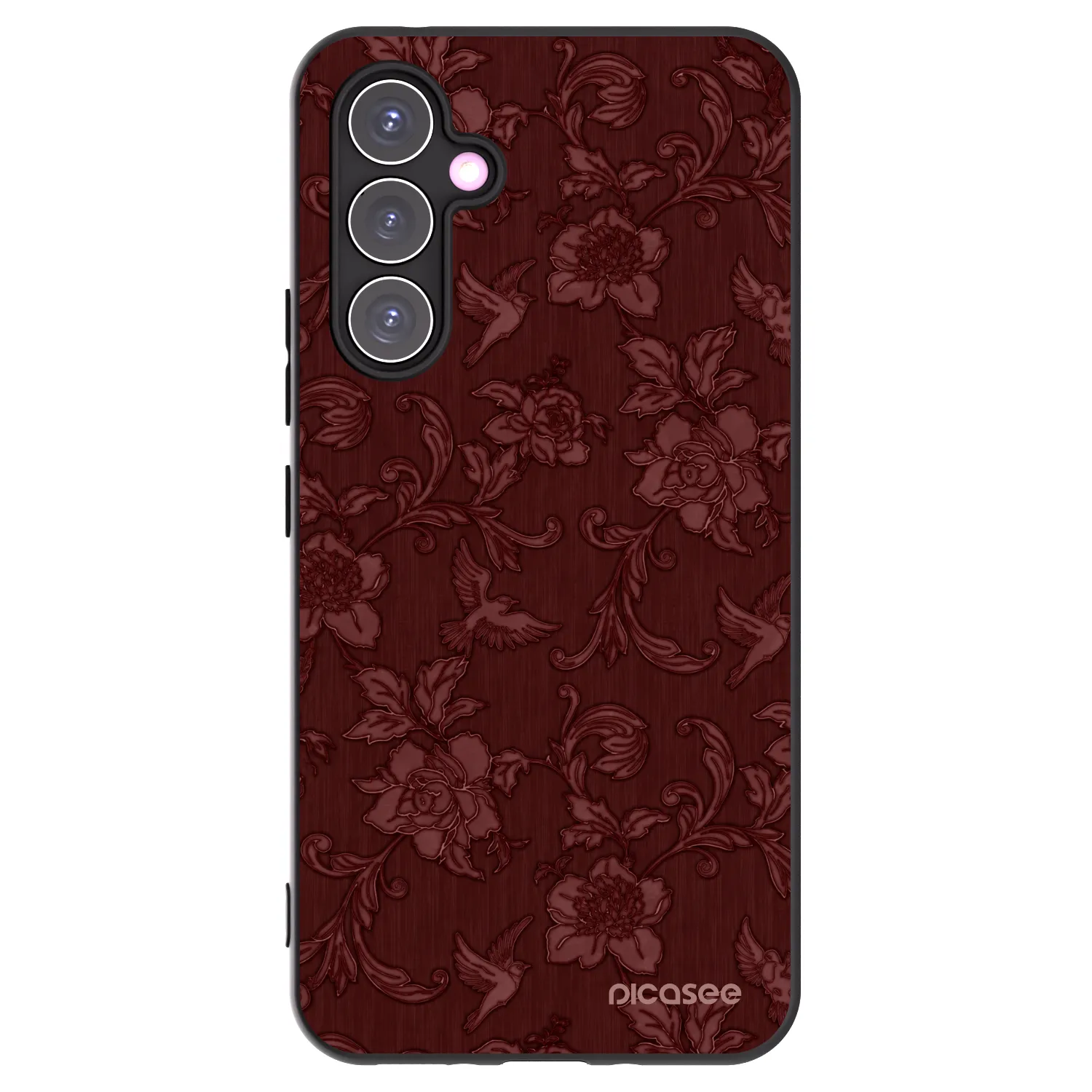 Picasee crna silikonska maskica za Samsung Galaxy A54 5G A546B - Red Elegance