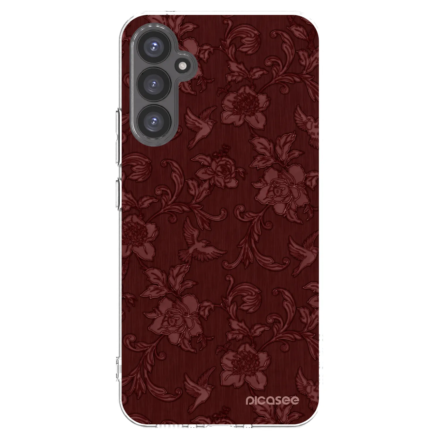 Picasee silikonska prozirna maskica za Samsung Galaxy A34 5G A346B - Red Elegance