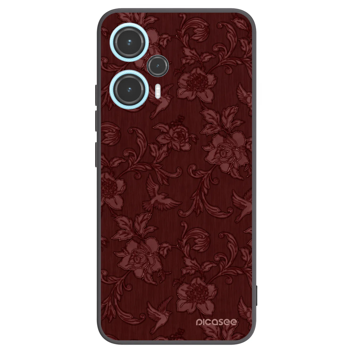 Picasee crna silikonska maskica za Xiaomi Poco F5 - Red Elegance
