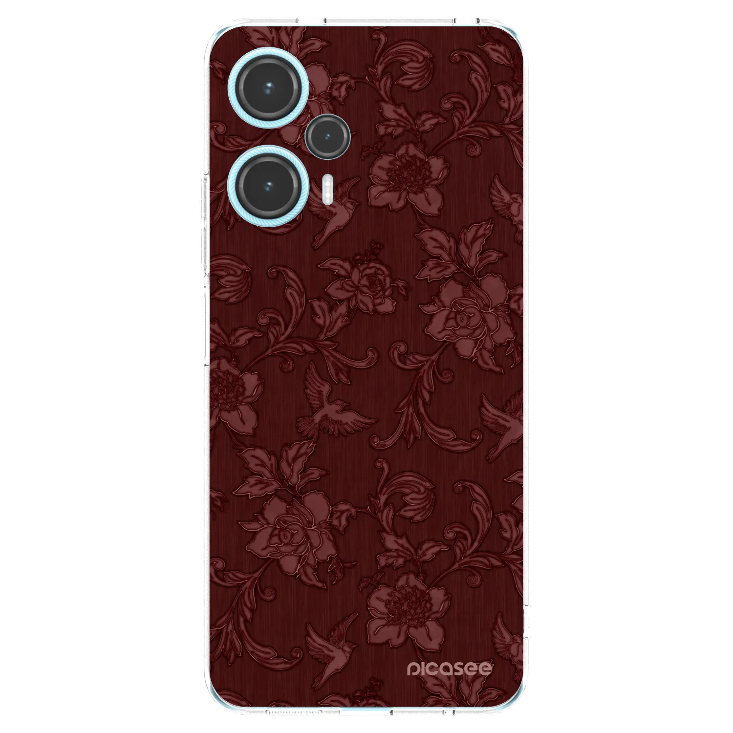 Picasee silikonska prozirna maskica za Xiaomi Poco F5 - Red Elegance