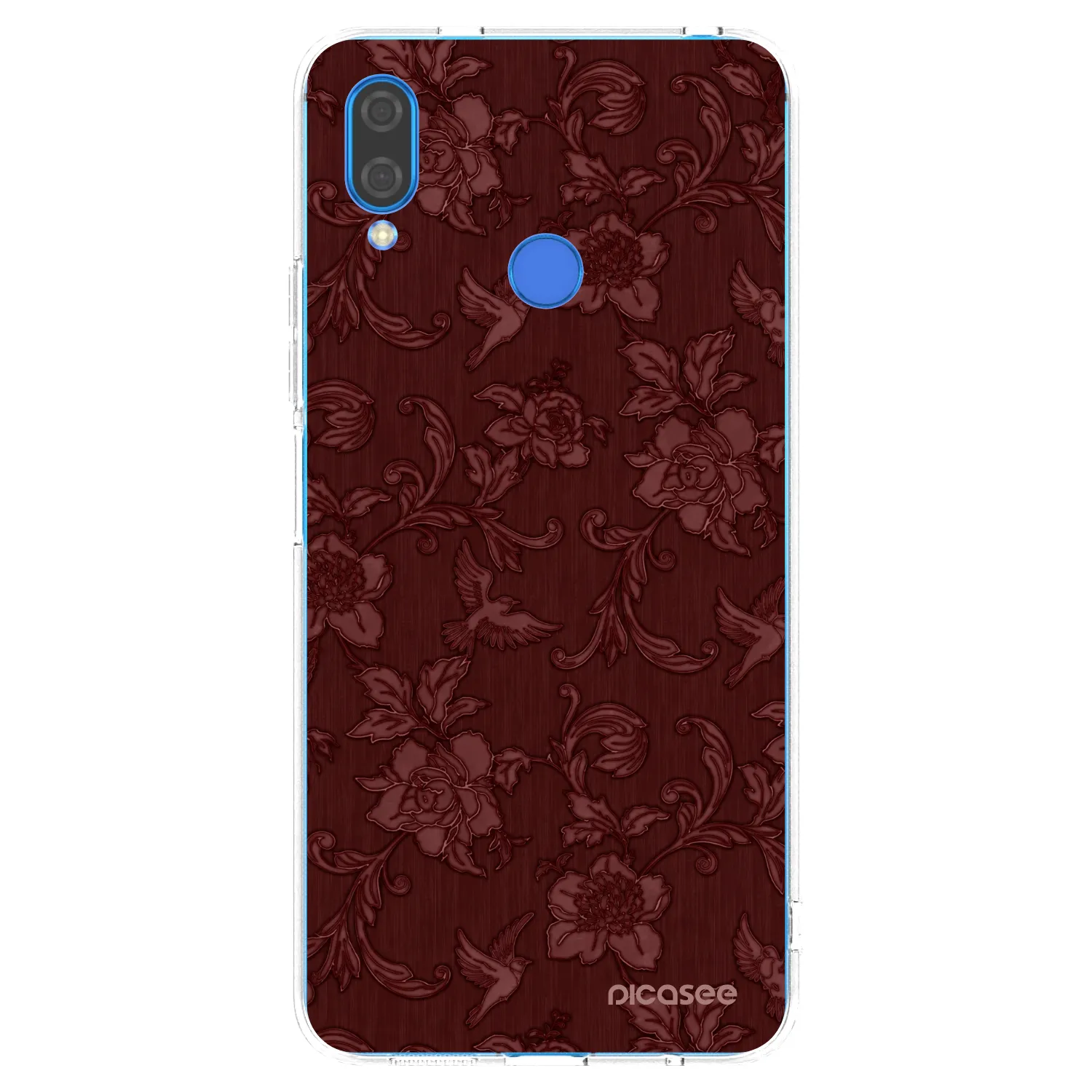Picasee silikonska prozirna maskica za Huawei Nova 3 - Red Elegance