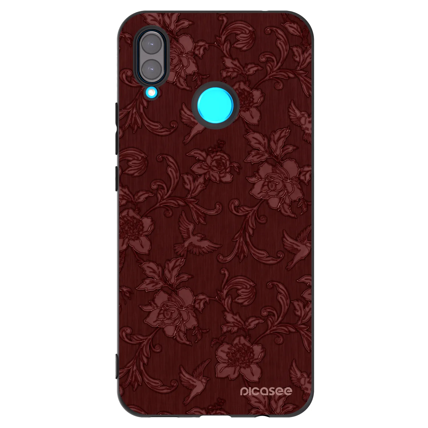 Picasee crna silikonska maskica za Huawei Nova 3i - Red Elegance