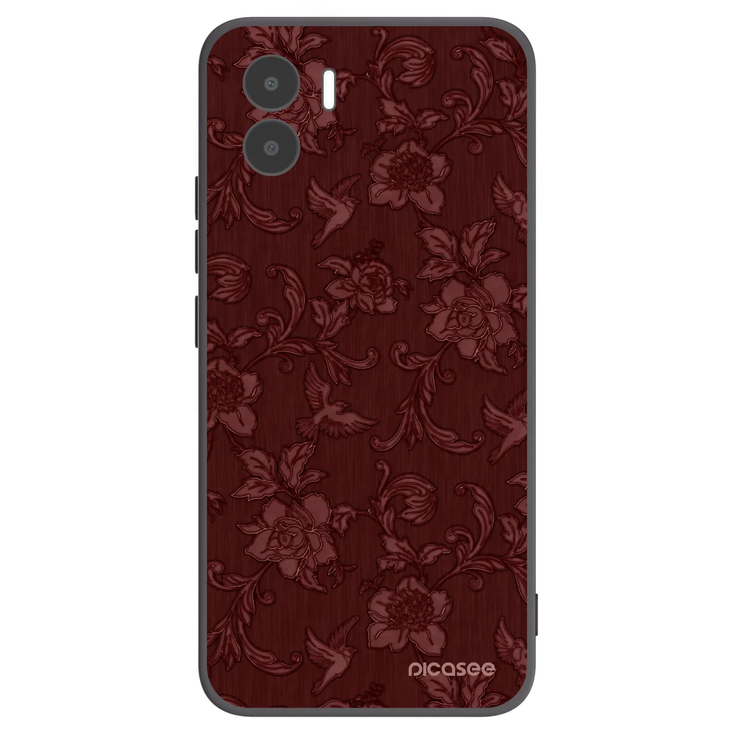 Picasee crna silikonska maskica za Xiaomi Redmi A2 - Red Elegance