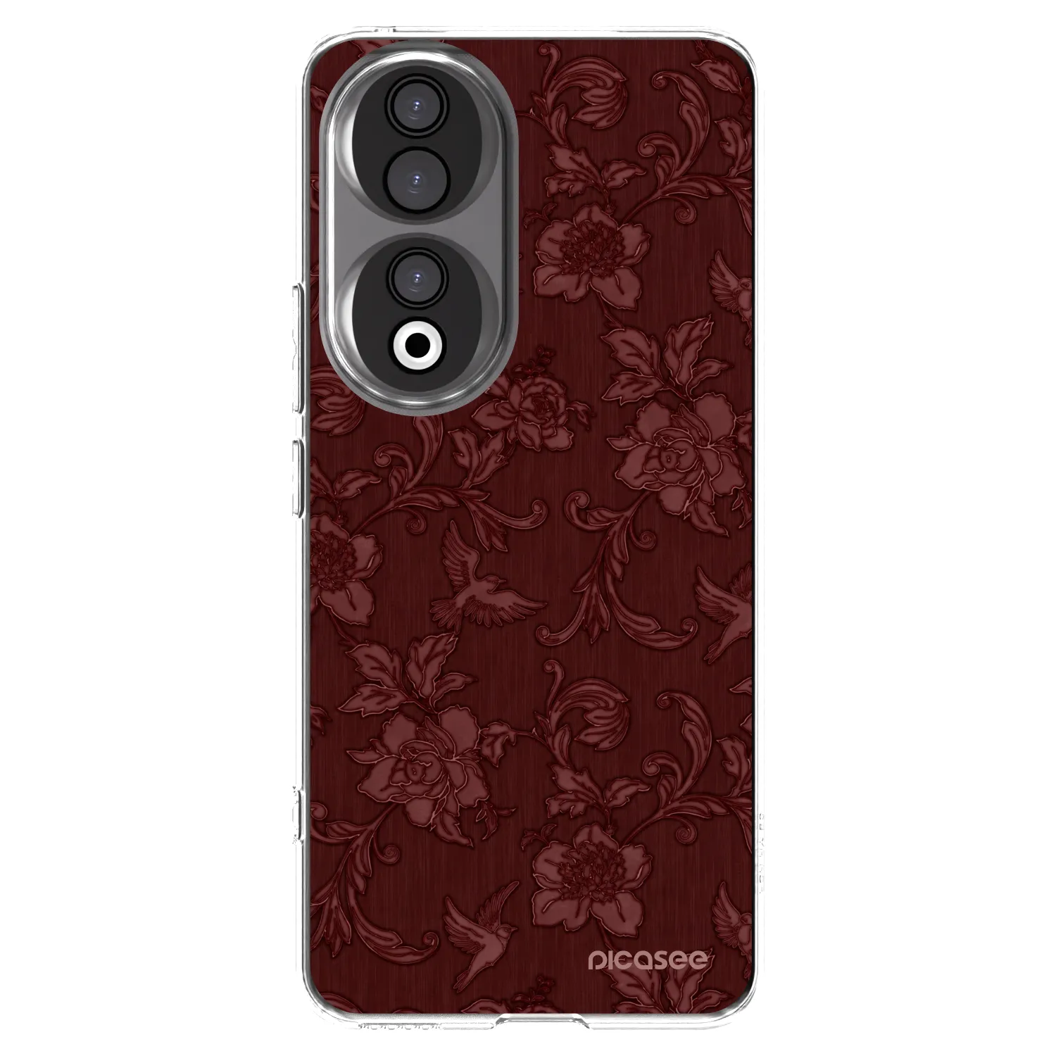 Picasee silikonska prozirna maskica za Honor 90 5G - Red Elegance