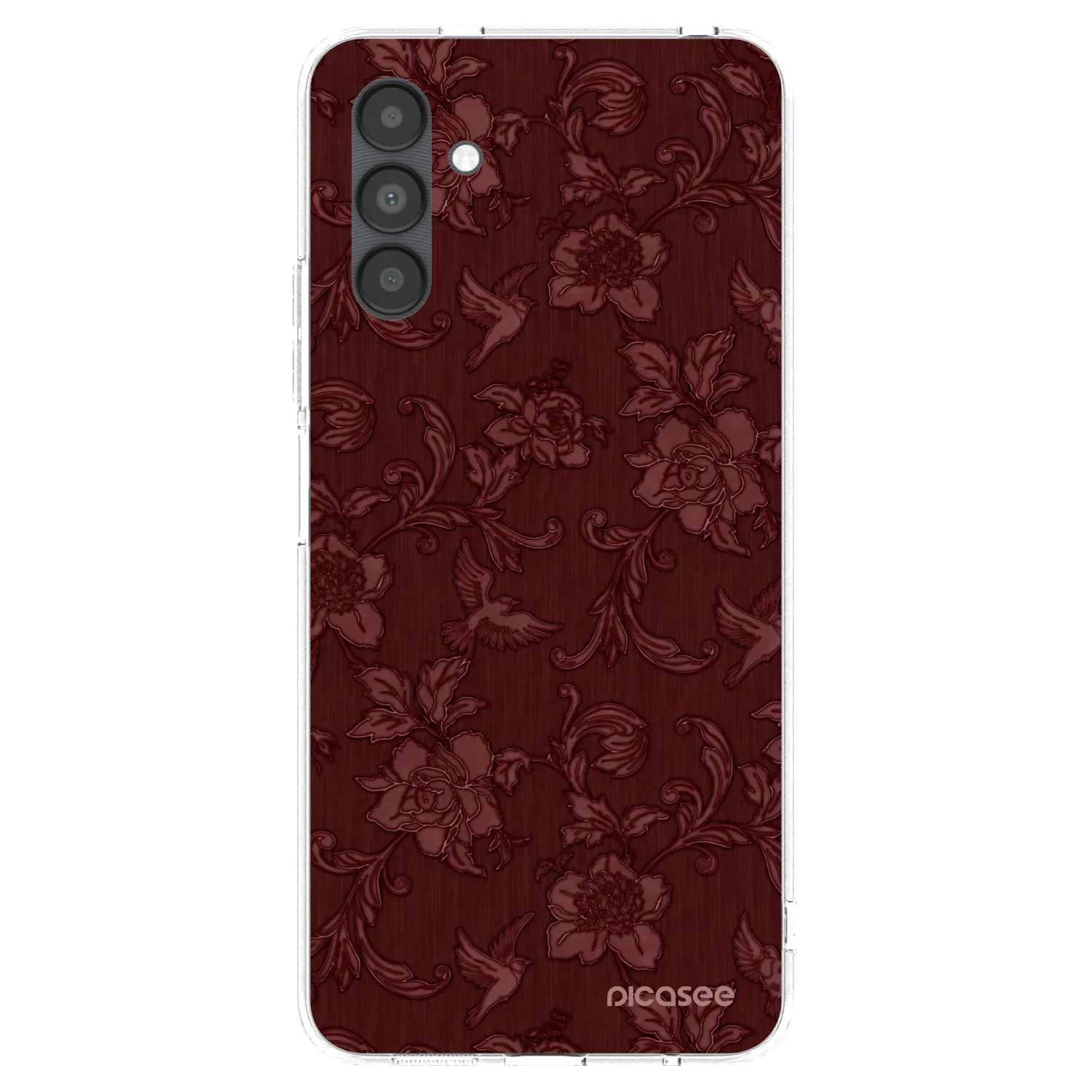 Picasee silikonska prozirna maskica za Samsung Galaxy A04s A047F - Red Elegance